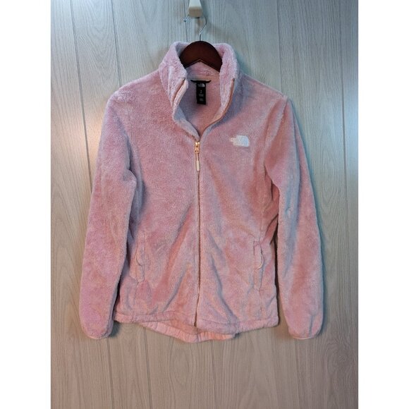 North Face Osito Jacket Women's Small Pink Fleece Relaxed Fit Full Zip Soft - Picture 1 of 6